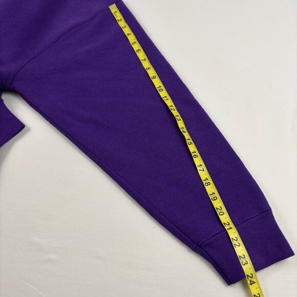 VTG Charlotte Hornets Sweatshirt Embroidered Logo NBA Men's XXL Purple USA - Picture 10 of 10